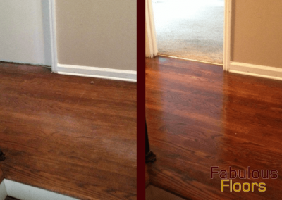 before and after wood floor refinishing san antonio